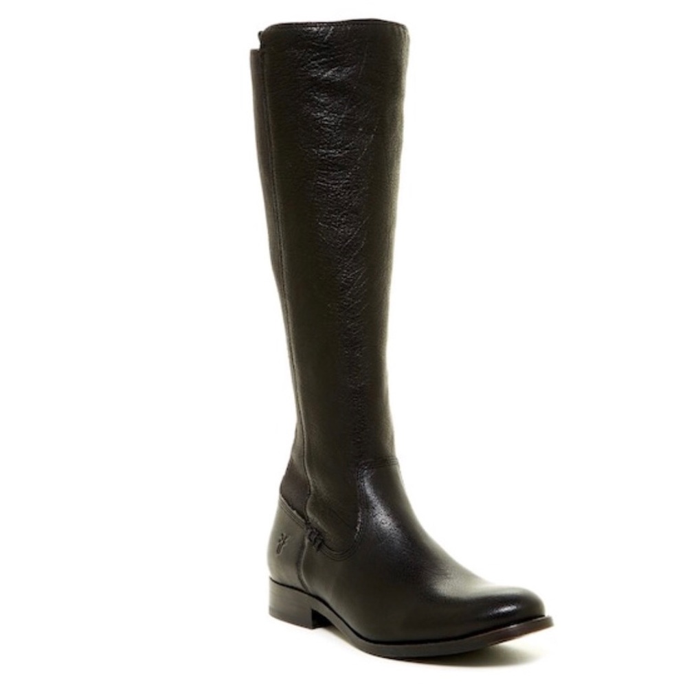 Frye Molly Gore Black Boots